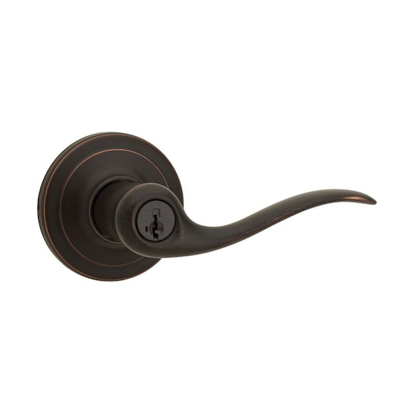 Kwikset SmartKey Tustin Venetian Bronze Entry Door Knob KW1 1-3/4 in. 97402-733 - main